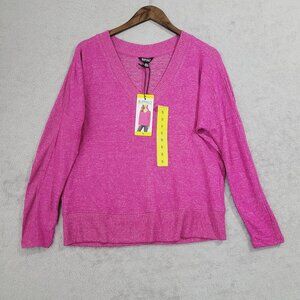 NEW Buffalo David Women's S Bitton Pi V-Neck Pullover Sweater Lightweight// 26PT